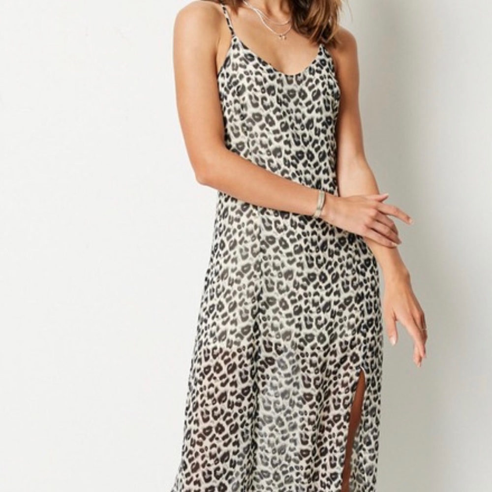 Leopard Print Maxi Dress